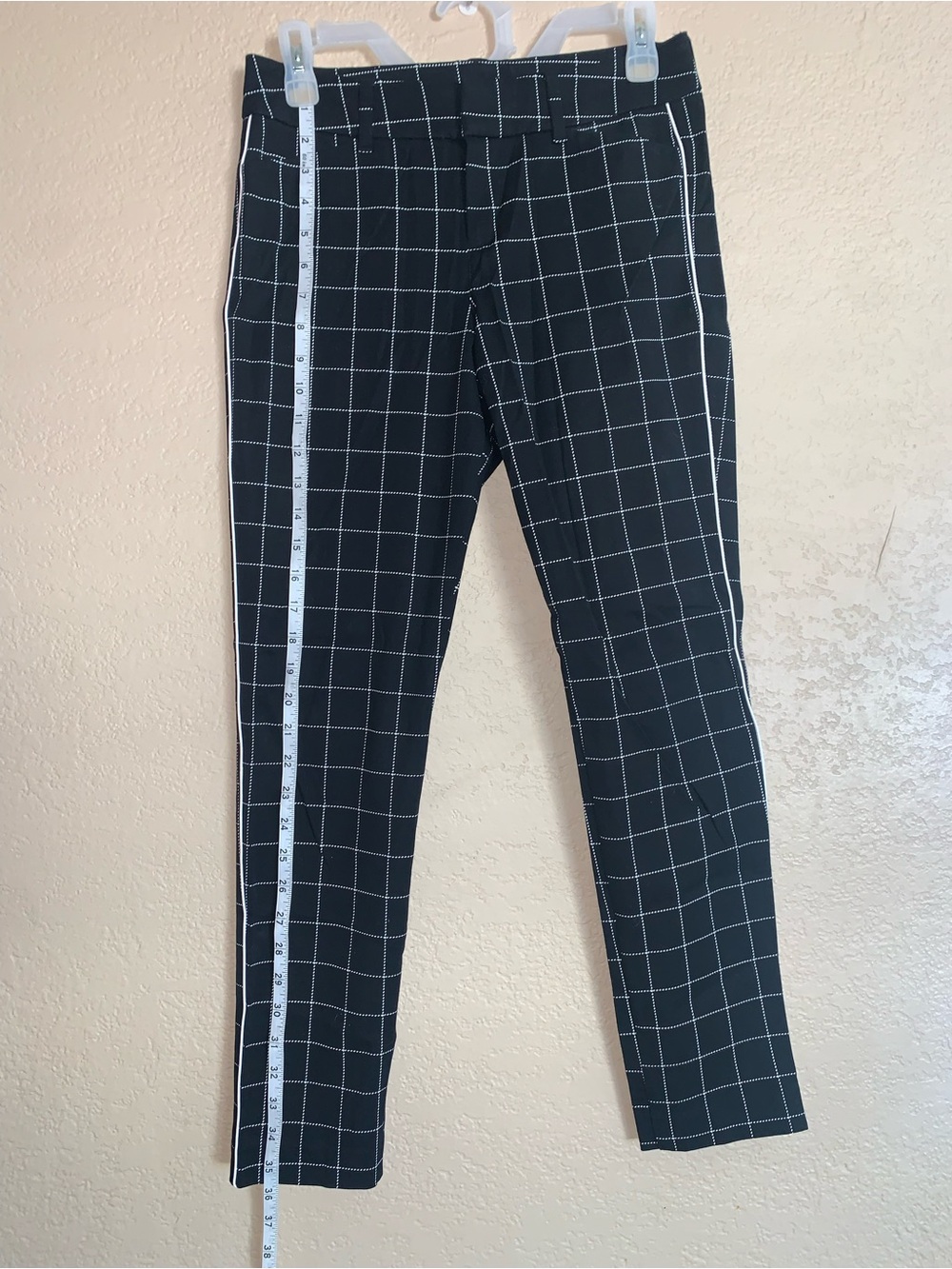 Old Navy Black Windowpane Dress Pants